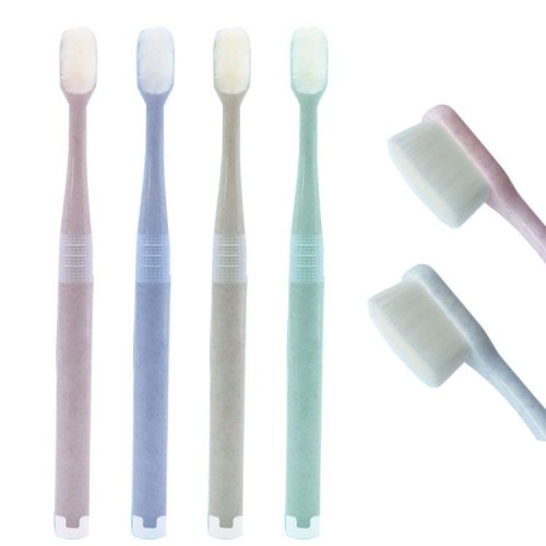 Micro Nano Toothbrush for Home & Travel Plastic Handle